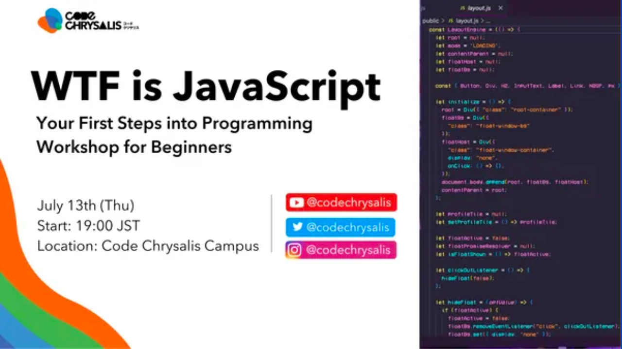 💻WTF is JavaScript: Your First Steps into Programming - Workshop for Beginners